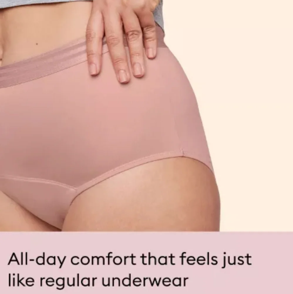 DEAL!!  THINX Reusable Bladder Leak Underwear , Rose High Waist S, 🆕